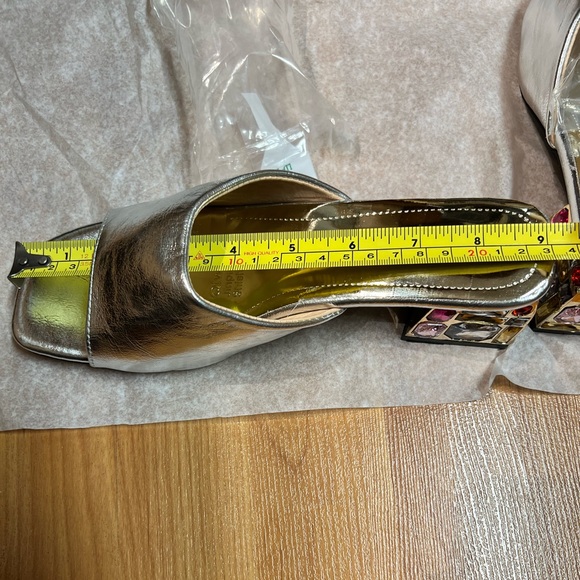 NWOT - Shein Rhinestone Slipper Sandal *Silver - Picture 7 of 12